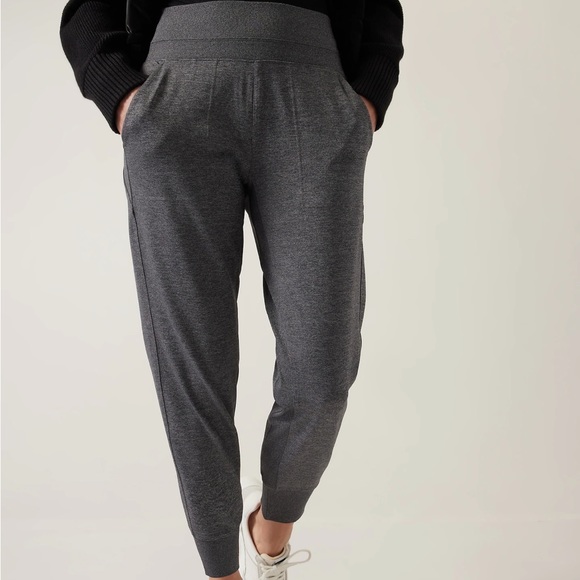 Athleta Pants - Athleta Dark Gray Heather Jogger Track Pants